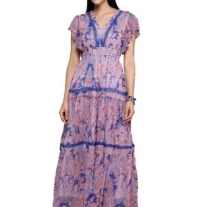 Women's Blue Nicolette Maxi Dress