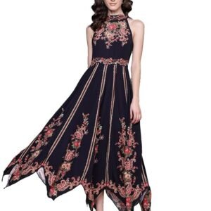 Black Marquet Maxi Dress