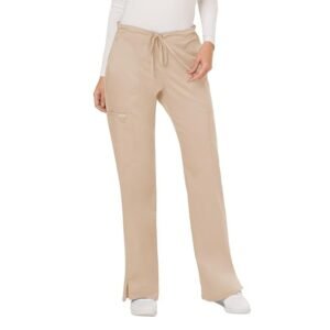 Workwear Revolution Women's Mid Rise Drawstring Cargo Pant