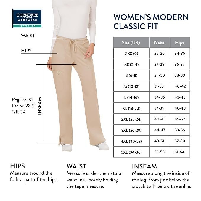 Workwear Revolution Women's Mid Rise Drawstring Cargo Pant - Image 3